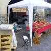 Le banc fustier : Stand de l’atelier du banc fustier a la fête du terroir à Saint Bonnet le 8 aout 2010