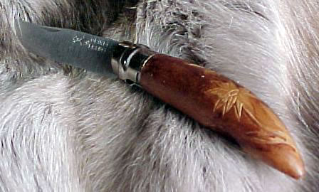 Le banc fustier : Opinel edelweiss